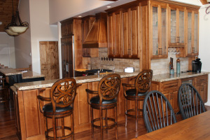 Raised panel alder kitchen